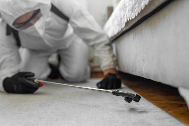 Professional Pest Control technician working in Jefferson County County, OR